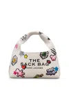 Marc Jacobs The Mini Sack Sticker Leather Top Handle Bag In White