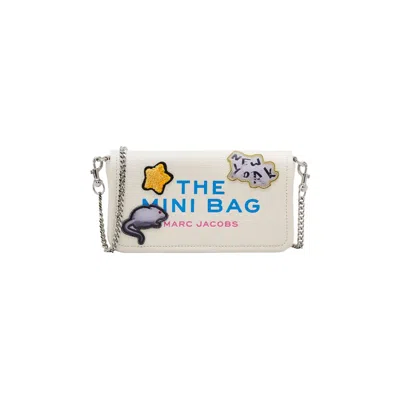 Pre-owned Marc Jacobs The Sticker Patch Leather Mini Bag 'white/multicolor' | Multi-color | Men's Size Onesize
