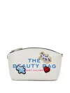 Marc Jacobs The Sticker Patch Make Up Bag In White