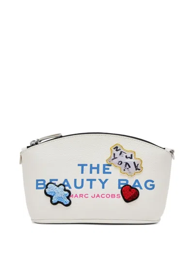 Marc Jacobs The Sticker Patch Make Up Bag In White