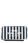 Marc Jacobs The Stripe Canvas Continental Wallet