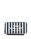 Marc Jacobs The Stripe Canvas Continental Wallet In Multi