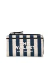 Marc Jacobs The Stripe Canvas Top Zip Wallet In Multi