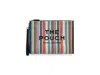 Marc Jacobs Large Rainbowstriped Mesh Pouch With Wrist Strap In Multi