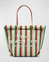 Marc Jacobs The Striped Jacquard Beach Tote Bag In Wisteria Multi