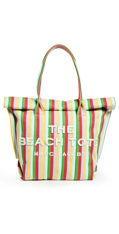 Marc Jacobs The Striped Jacquard Beach Tote Bag Wisteria Multi