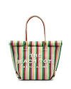 Marc Jacobs The Striped Jacquard Beach Tote Bag In Wisteria Multi