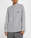 Marc Jacobs The Striped Shirt In Blackwhite