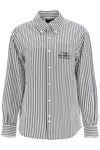 Marc Jacobs The Striped Shirt In Black/white (white)