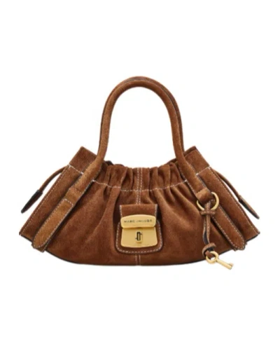 Marc Jacobs The Suede Cristina Small Satchel In Brown