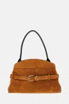 Marc Jacobs The Suede Dakota Satchel In Brown