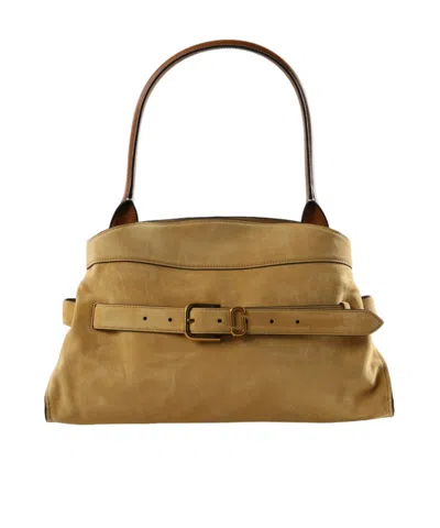 Marc Jacobs The Dakota Suede Tote Bag In Neutral