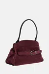 Marc Jacobs The Suede Dakota Satchel In Purple