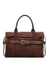 Marc Jacobs The Dakota Belted Suede Tote Bag In Brown