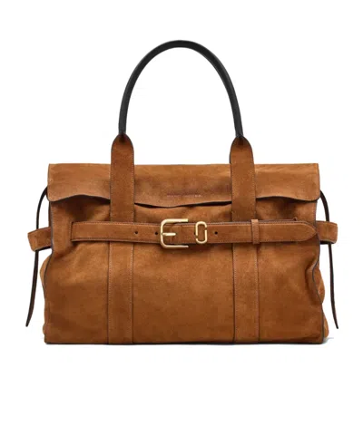 Marc Jacobs The Suede Dakota Tote In Brown
