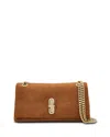 Marc Jacobs The Suede Dual Chain Mini Bag In Brown