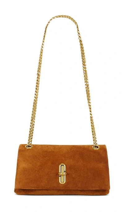 Marc Jacobs The Suede Dual Chain Mini Bag In Brown