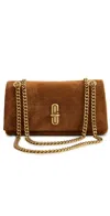 Marc Jacobs The Suede Dual Chain Mini Bag Copper In Brown