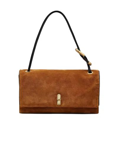 Marc Jacobs The Suede Large Dual In Brown