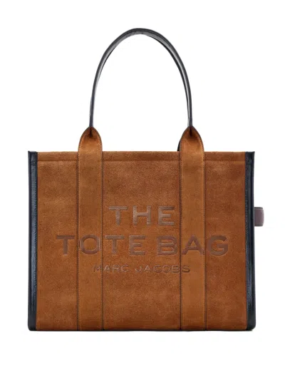 Marc Jacobs The Suede Large Tote Bag In Brown