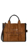 Marc Jacobs The Suede Medium Tote Bag Copper In Brown