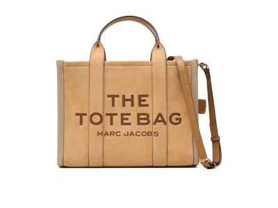 Marc Jacobs The Suede Medium Tote Bag Tote Handbags Sahara: One Size In Orange