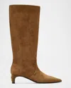 Marc Jacobs The Suede Mel Knee-high Boots In Brown
