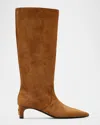 Marc Jacobs Suede Boots With Pointed Toes In Brown