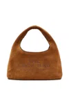 Marc Jacobs The Suede Mini Sack Bag In Brown