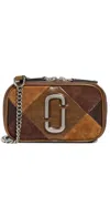 Marc Jacobs The Suede Patchwork Softshot Bag Brown Multi In Multi
