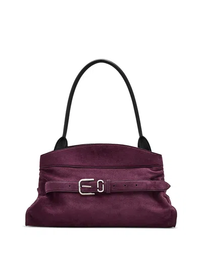 Marc Jacobs The Suede Satchel In Purple