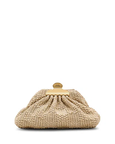 Marc Jacobs The Summer Glam Woven Clutch Bag In Neutral