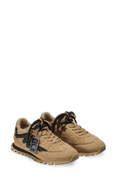 Marc Jacobs The Teddy Mixed Media Sneaker In Brown