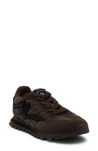 Marc Jacobs The Teddy Mixed Media Sneaker In Black