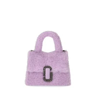 MARC JACOBS MARC JACOBS THE TEDDY ST. MARC MINI TOP HANDLE LAVENDER BAG