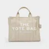 Marc Jacobs (the) Small Traveler Tote Aus Beigefarbener Baumwolle In Beige