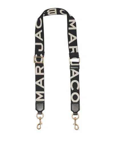 MARC JACOBS THE THIN LOGO WEBBING STRAP