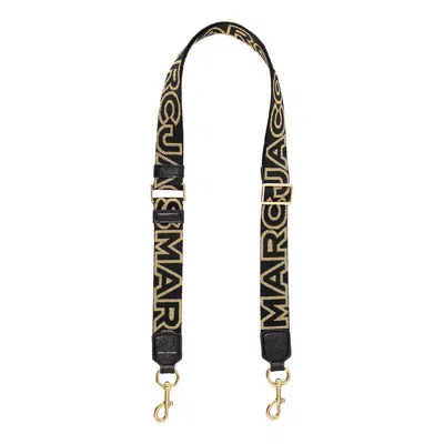 Marc Jacobs The Thin Outline Logo Webbing Strap In Multi