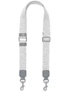 Marc Jacobs Logo-embroidered Bag Strap In Grey