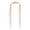 Marc Jacobs The Thin Outline Logo Webbing Strap In Pink