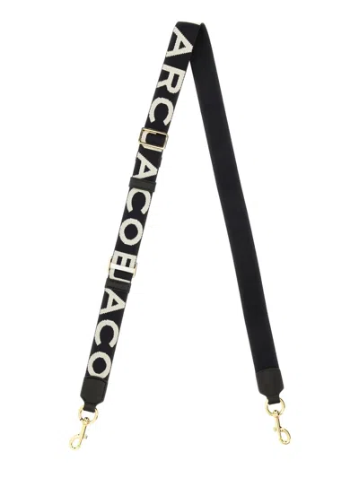 Marc Jacobs The Thin Strap Shoulder Strap In Black