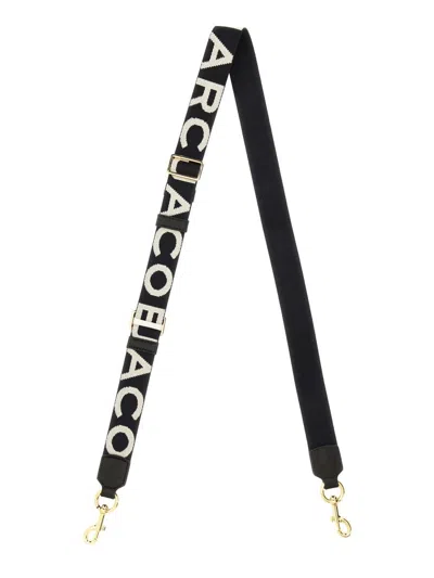 Marc Jacobs "the Thin Strap" Shoulder Strap In Black