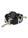 Marc Jacobs The Thin Strap Shoulder Strap In Black White