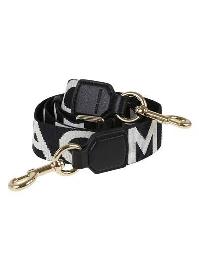 Marc Jacobs The Thin Strap Shoulder Strap In Black White