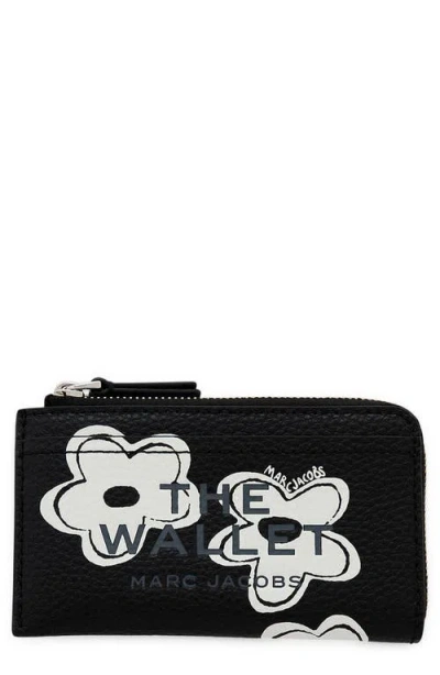 MARC JACOBS MARC JACOBS THE TOP ZIP MULTI LEATHER WALLET