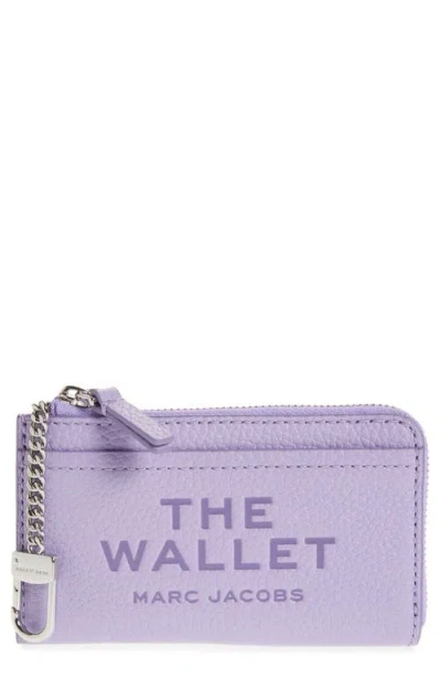 Marc Jacobs The Top Zip Multi Leather Wallet In Lilac