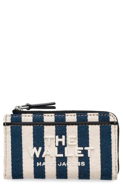 MARC JACOBS MARC JACOBS THE TOP ZIP MULTI STRIPE WALLET