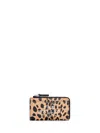 Marc Jacobs The Cheetah Top Zip Black Multi Leather Wallet