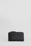 Marc Jacobs The Top Zip Multi Wallet In Black Leather In Black