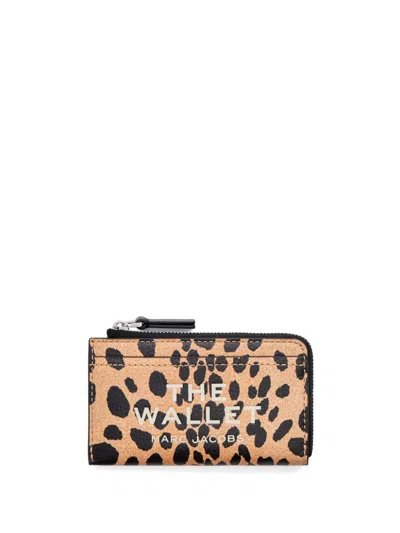 Marc Jacobs The Top Zip Multi Wallet In Animal Print